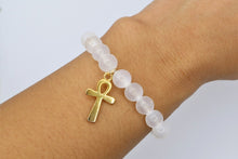 Load image into Gallery viewer, Ankh-cension Gemstone Bracelet
