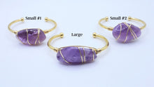 Load image into Gallery viewer, Amethyst Crystal Cuff - Large
