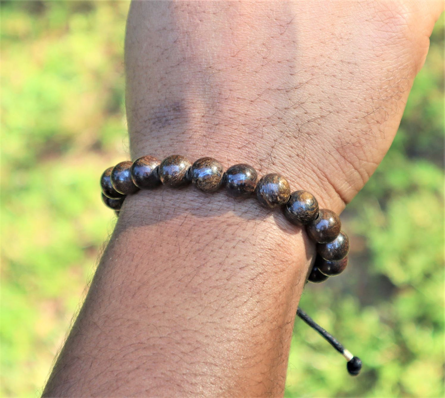 Bronzite Gentlemen's Gemstone Bracelet