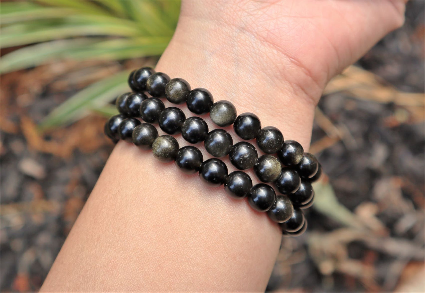 Golden Obsidian Gemstone Bracelet